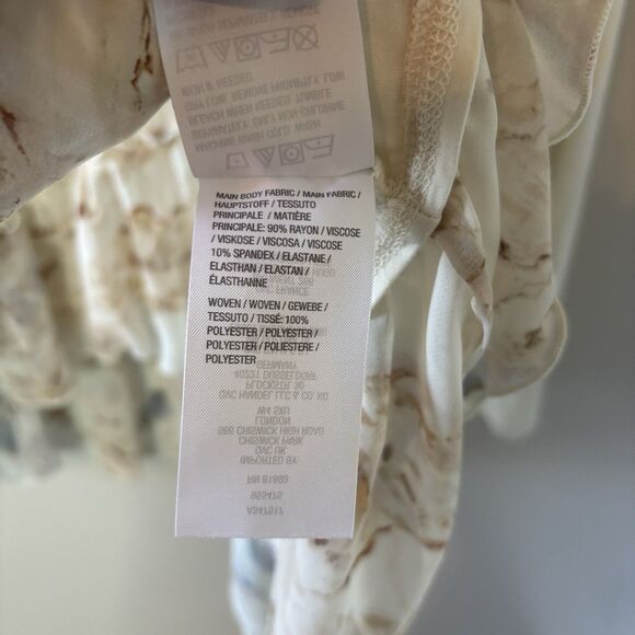 Logo By Lori Goldstein Cardigan Ivory Long Sleeve Kimono Minimalist Sz Large - Picture 6 of 9